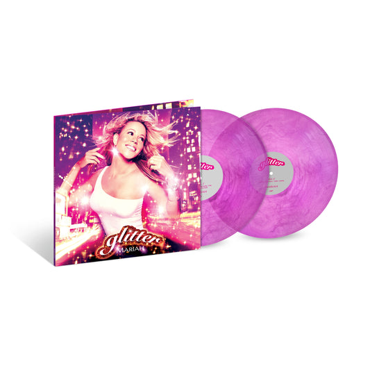Mariah Carey’s “Glitter” 25th Anniversary Edition: vinyl record and cover art.