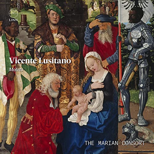 CD cover featuring Renaissance painting of figures in rich garments.