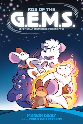 Book cover featuring colorful, cartoon mice against a starry background.