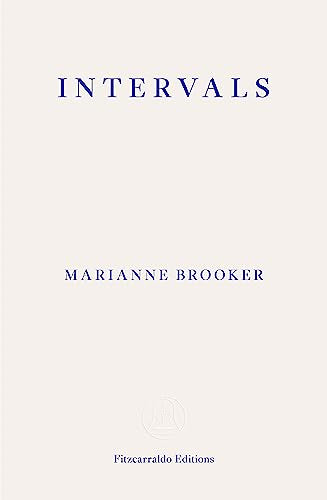 Book cover with dark blue text: "Intervals" by Marianne Brooker.
