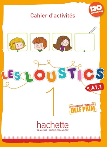Cover of Les Loustics 1 activity book with cartoon characters and colorful title text.