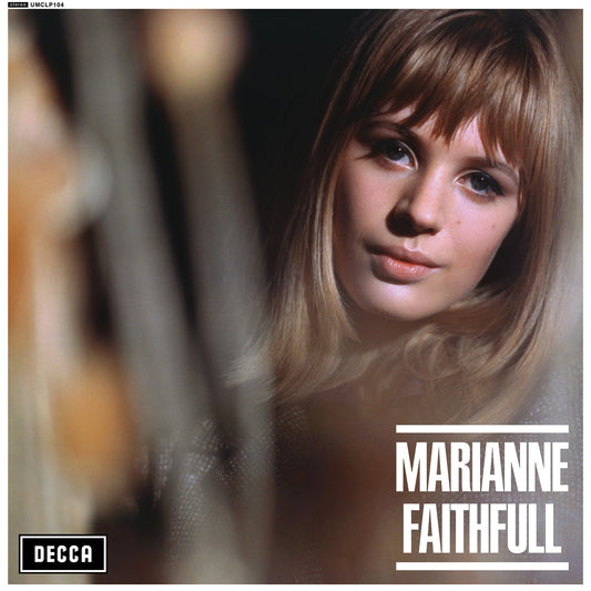 Album cover featuring a portrait of Marianne Faithfull with the Decca logo.