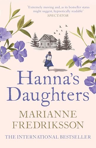 Book cover showing a woman walking toward a house, surrounded by purple periwinkle flowers.