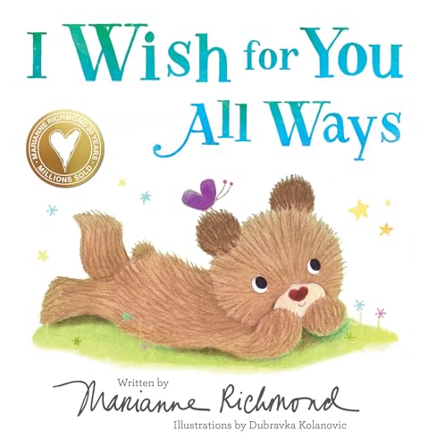 Children’s book cover featuring a brown bear cub and a purple butterfly.