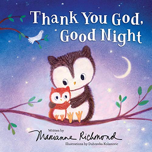 Book cover: two owls on a branch under a starry night sky.