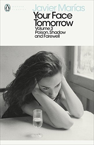 Book cover: woman with glass, titled "Your Face Tomorrow, Volume 3".