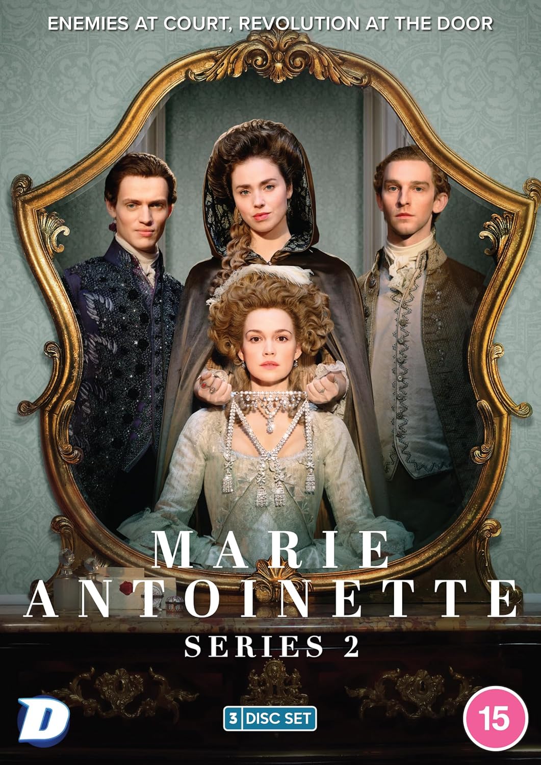 DVD cover for “Marie Antoinette: Series 2” featuring period costumes.