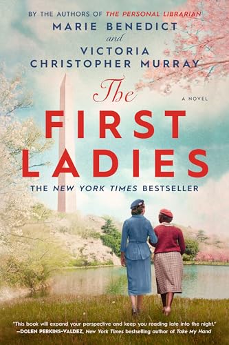 Book cover: "The First Ladies" with two women facing the Washington Monument.