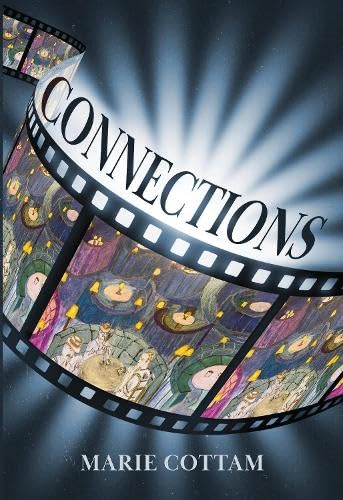 Book cover for "Connections" featuring filmstrip and illustrated scenes.