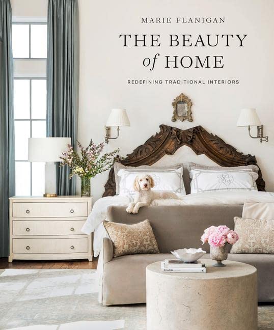 Book cover featuring a traditionally decorated bedroom with a dog.