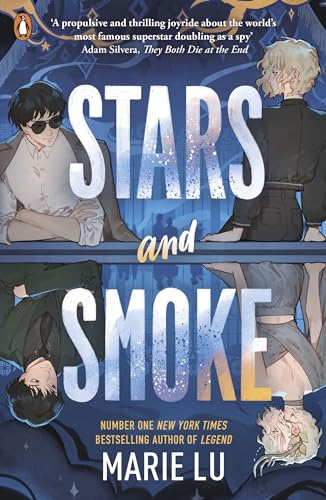 Book cover: “Stars and Smoke” by Marie Lu, featuring illustrated characters.
