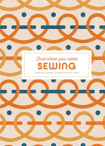 Book cover with orange and yellow looped patterns, blue dots, and white center text.