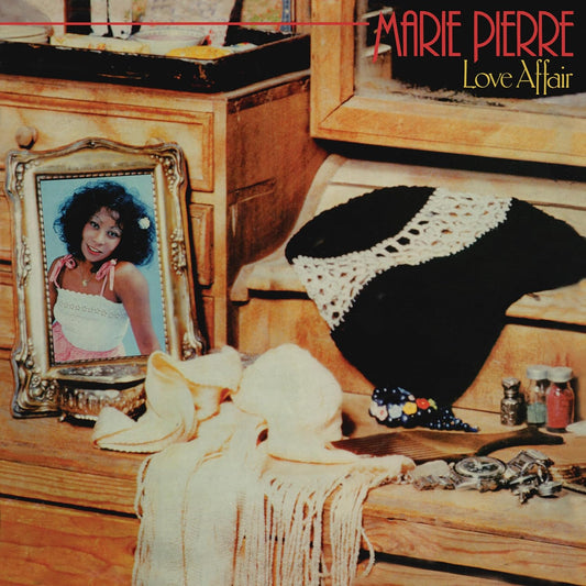CD cover for Marie Pierre’s “Love Affair” featuring a framed portrait.