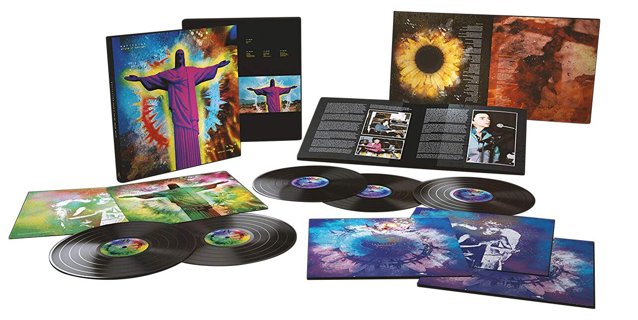 Marillion’s “Afraid Of Sunlight” 5LP vinyl deluxe edition with colorful artwork.