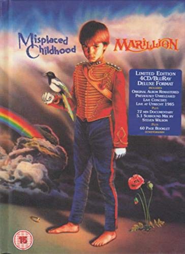 Album cover for Marillion’s “Misplaced Childhood” featuring a boy and a magpie.