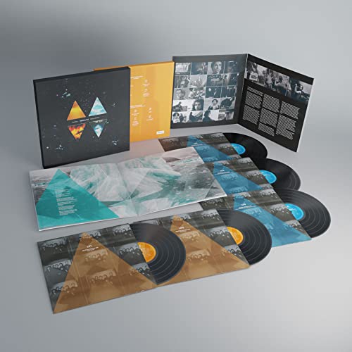 Marillion’s “Seasons End” vinyl record, gatefold sleeve, and inserts displayed.