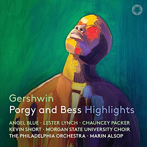 CD cover: painted portrait of a man, with “Gershwin” and “Highlights” text.