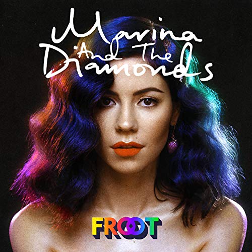 Album cover for Marina & The Diamonds’ “FROOT” featuring a portrait of the artist.
