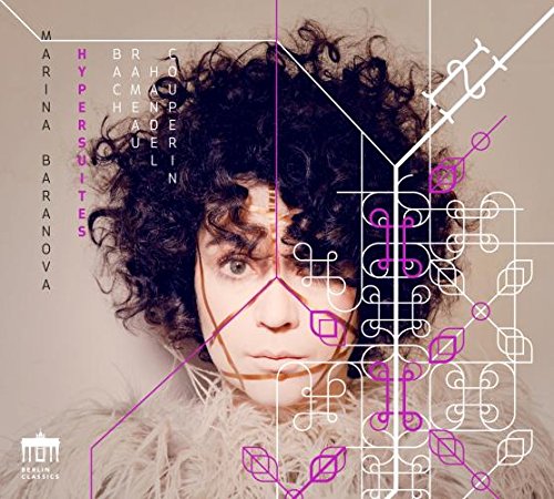 "CD cover with a woman's portrait and geometric designs."