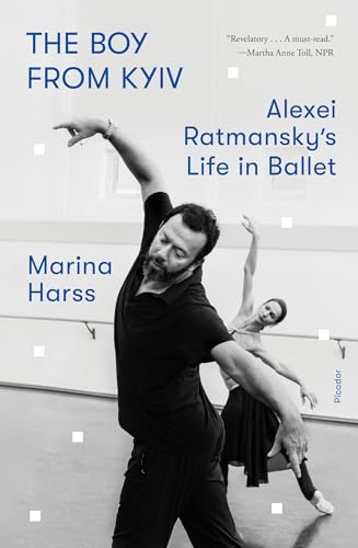 Book cover featuring a black and white photo of a male ballet dancer.