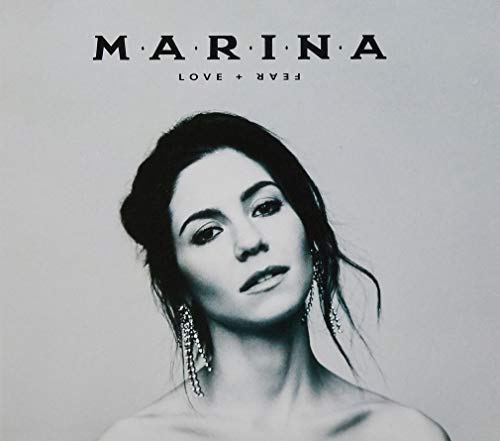 CD cover for Marina’s “Love + Fear” featuring a portrait of the artist.