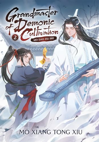 Book cover featuring two anime-style characters, one in white robes and one in dark.