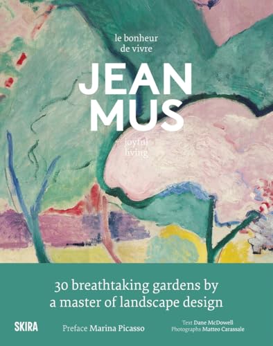 Book cover titled Jean Mus The Joy of Living with an abstract painted background.
