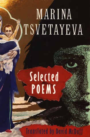 Book cover: "Selected Poems" by Marina Tsvetaeva, with portrait art.
