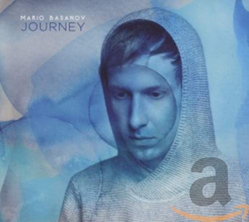CD cover for Mario Basanov’s “Journey” featuring a hooded man’s portrait.