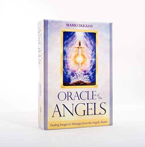 Boxed oracle card deck, “Oracle of the Angels,” with angelic imagery.