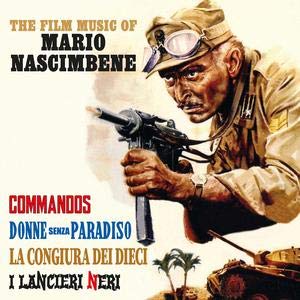 CD cover: Man in military uniform aiming a gun, film titles below.