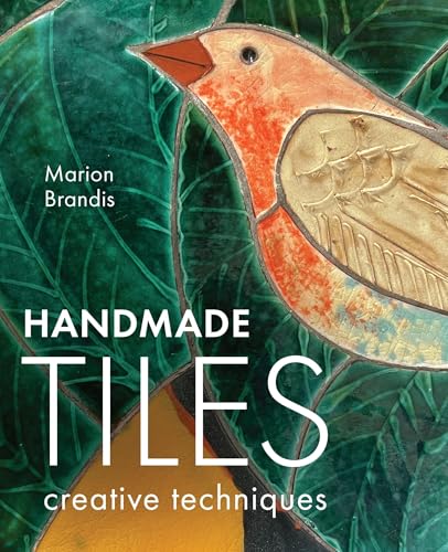 Book cover featuring a bird mosaic made of handmade tiles.