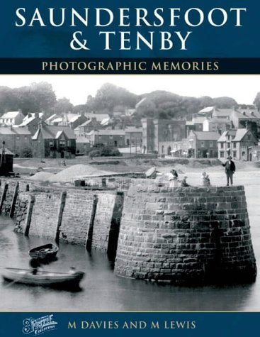 Book cover: vintage photograph of Saundersfoot and Tenby harbor scene.