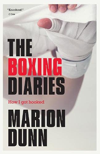 Book cover: “The Boxing Diaries” with a hand in boxing wraps.