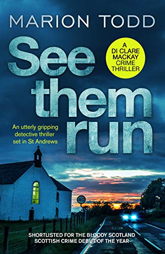 Book cover featuring a white church and a road at sunset under a dark sky.