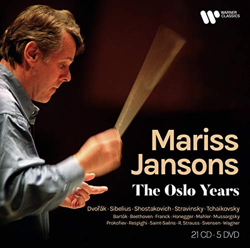 "Black box set with 'Mariss Jansons: The Oslo Years' and various CDs and booklets."