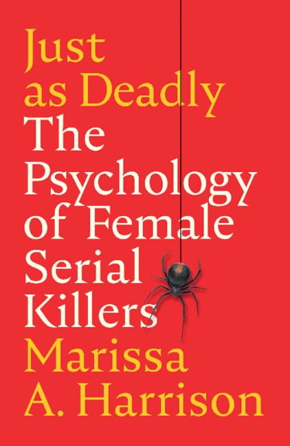 Red book cover with yellow text and a black spider illustration.