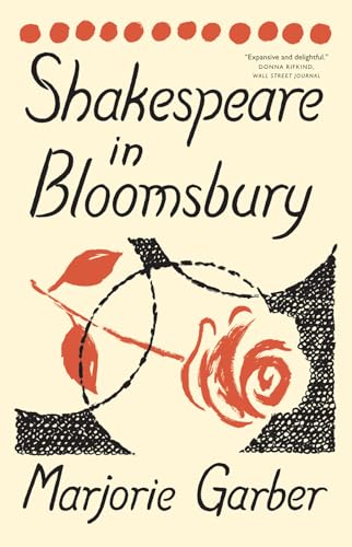 Book cover: “Shakespeare in Bloomsbury” with floral illustration.