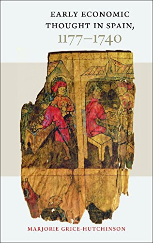 Book cover featuring title, author, and a medieval illustration of people working at tables.