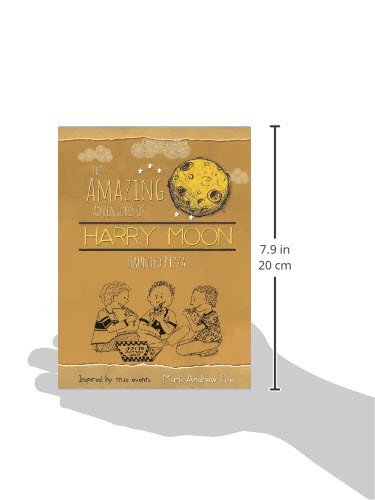 Hardcover book cover with illustrations of children and a moon.