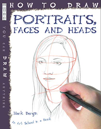 Book cover showing a hand drawing a portrait with guidelines.