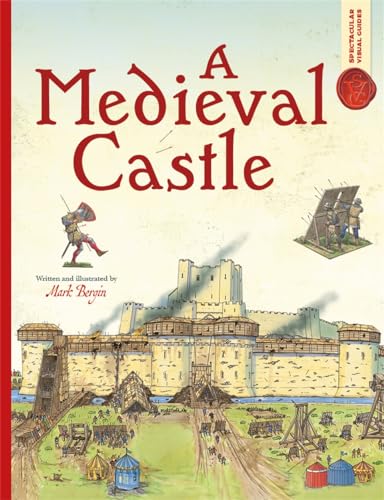 Book cover illustrating a detailed, illustrated medieval castle and surrounding village.