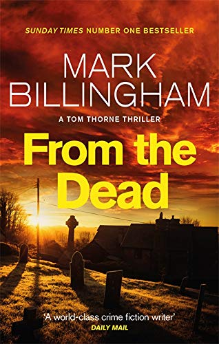 Book cover: "From the Dead" by Mark Billingham, with a graveyard scene.