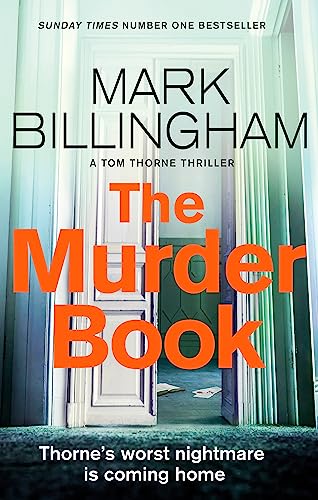Book cover: "The Murder Book" by Mark Billingham, featuring an open doorway.