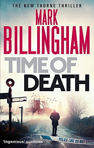 Book cover: "Time of Death" by Mark Billingham, with a rural crime scene.