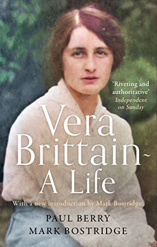 Book cover featuring a portrait of Vera Brittain with the title and author names.