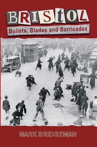 Book cover showing a historical black and white photograph of a street riot scene.