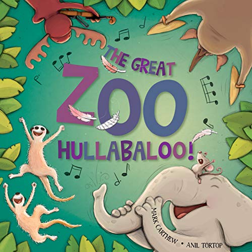 Book cover: colorful animals celebrating around a large blue "Zoo" title.