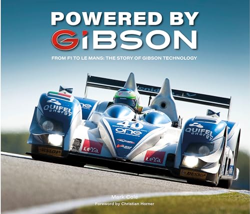 Book cover featuring a blue and red race car on a track.