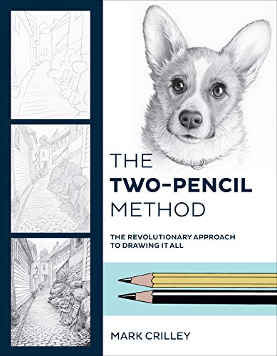 Book cover: drawing instruction with pencil sketches of animals and landscapes.